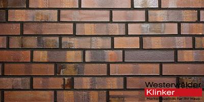 Фасадная клинкерная плитка WK04S Rotbraun Bunt Spezial 240x71 Westerwalder Klinker